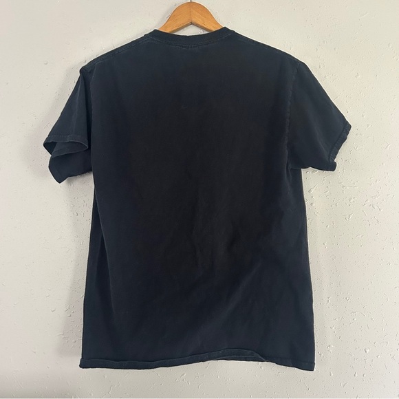 🦋 Gildan Black Short Sleeve Tee Minimalist Design Fairies Mermaid Unicorn Moon - Picture 4 of 6